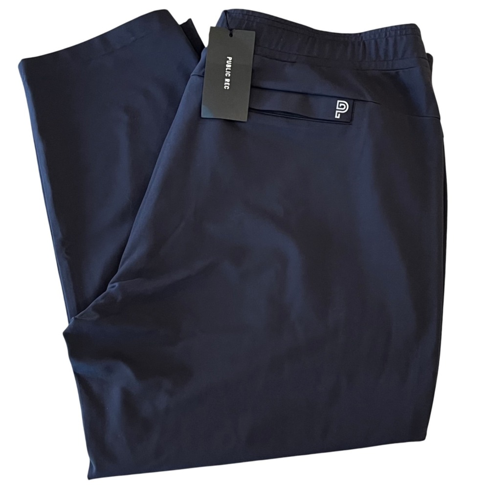 NWT Public Rec All Day Everyday Pant‎ Men 42x28 Blue Athleisure Drawstring